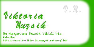 viktoria muzsik business card